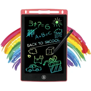 12-Inch Multi-Color LCD Writing Tablet – Reusable, Paperless Drawing & Educational Board for Kids, Portable, Erasable (Random Color)