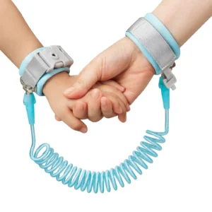 Anti-Lost Wrist Link for Kids | Adjustable Safety Harness Strap with 360° Rotation – Travel, Parks & Crowded Areas (Random Color)