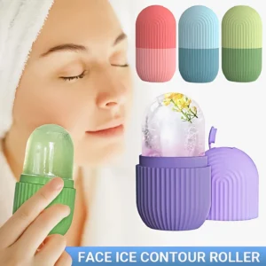 Reusable Facial Ice Roller for Face Body – Shrinks Pores Soothes Skin Enhances Glow Random Color 1