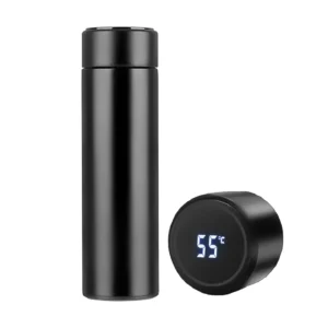 Smart Temperature Display Thermos Water Bottle – 500ml Stainless Steel Hot & Cold Flask with LED Touch Display