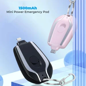 Stay Powered Anywhere with the Mini Keychain Power Bank this ultra compact 1500mAh emergency charger fits on your keyring 1