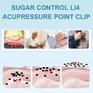 Sugar Control LI4 Acupressure Hand Clip – Stress Tension Migraine Relief Natural Wellness Support 1