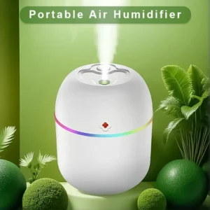 USB Portable Mini Humidifier – Quiet Cool Mist with LED Night Light for Home, Office, Bedroom & Car 200ml