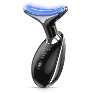 3-in-1 Rechargeable Face & Neck Massager | Red Light Therapy & Microcurrent Anti-Wrinkle Device