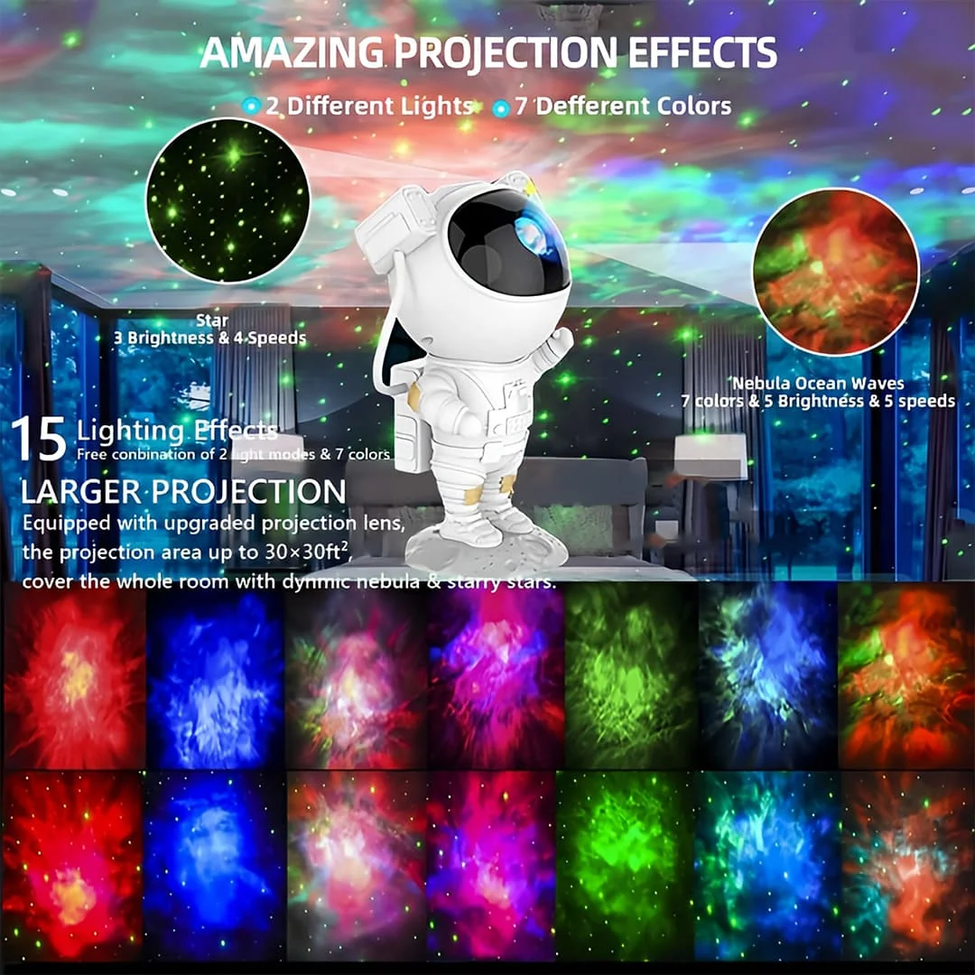 Astronaut Star Projector Night Light Bring the Galaxy to Your Room LED Nebula Starry Sky Projection 2