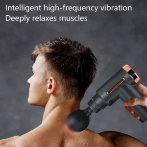 Deep Tissue Massage Gun Portable Quiet Muscle Massager with Adjustable Speeds Lightweight Ergonomic 1