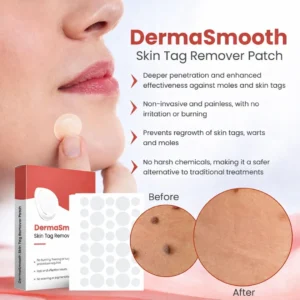 DermaSmooth Skin Tag Remover Patch Fast Safe Painless Skin Tag Mole Removal Nano Microneedle Technology 72 Patches 1