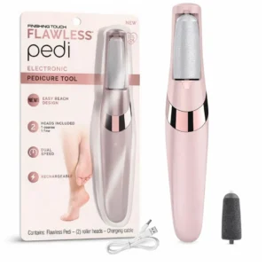 Flawless Pedicure Callus Remover Tool | Rechargeable Cordless Foot Care Kit for Smooth Heels