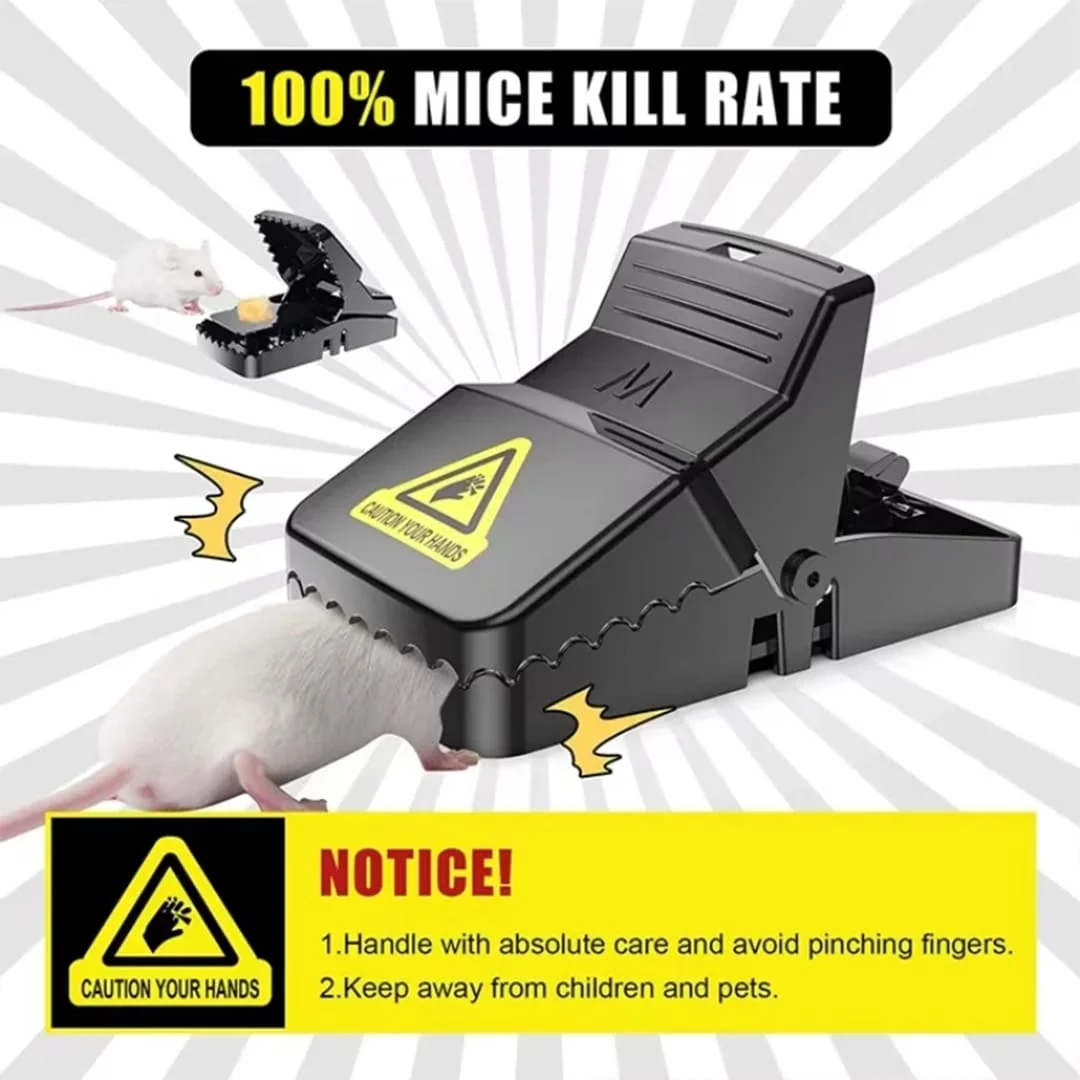 Heavy Duty Plastic Mouse Trap Reusable Mouse Catcher for Home Kitchen Strong Durable Best Quality Rodent Trap 1