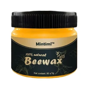 Natural Wood Seasoning Beeswax Polish | Furniture Care, Wood Scratch Repair, Shine & Protection Cream (80g)