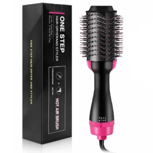 One Step Hot Air Brush | 3-in-1 Dryer, Straightener & Volumizer for Effortless Styling
