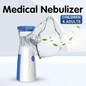 Portable Mesh Nebulizer 0.5L Machine JSL-W302 with Masks & Mini Inhaler for Kids & Adults