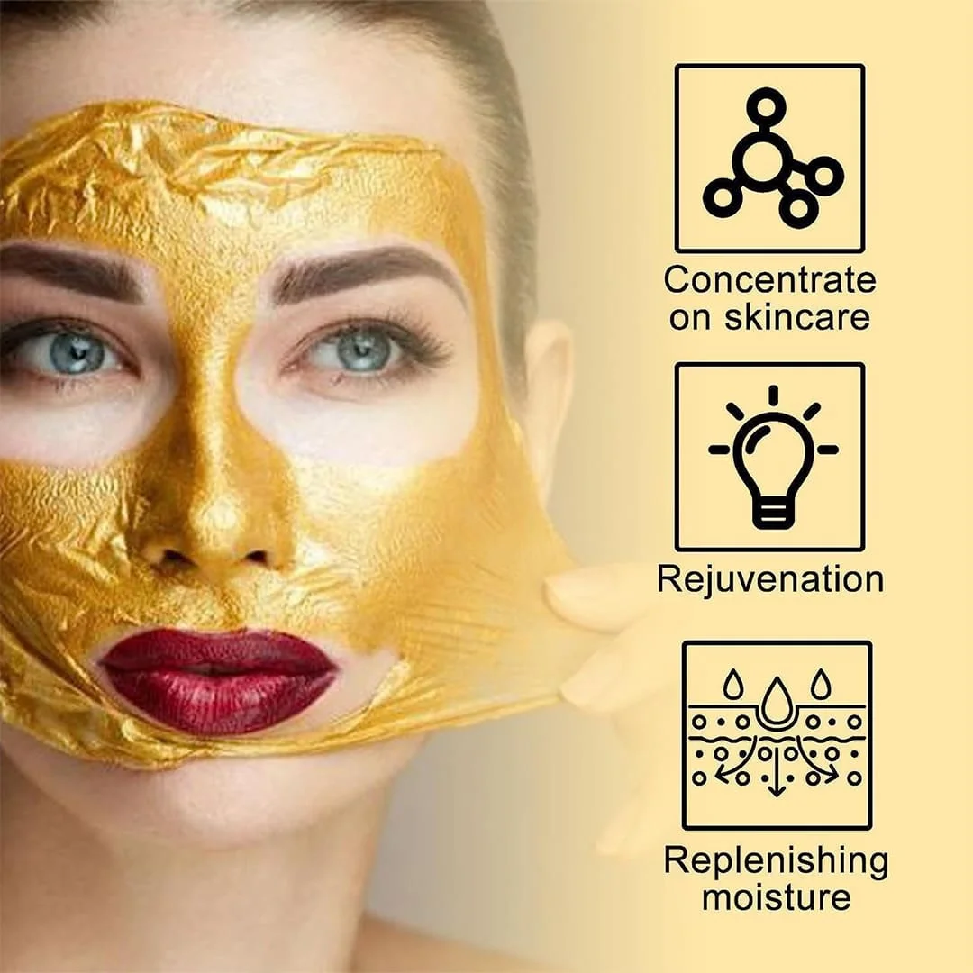 Retinol Snake Venom Peptide Gold Face Mask 100g Anti Aging Brightening Deep Moisturizing Skincare 1
