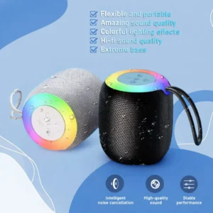 SH 309 Mini Wireless Bluetooth Speaker Portable 5W Outdoor Speaker RGB Night Light 1