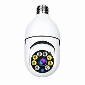 Speed-X Bulb Camera 1080P WiFi | 360° Panoramic Security Camera with Night Vision, Two-Way Audio, Motion Detection & TF Card Support