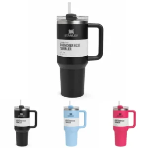 Stanley 40 Oz Stainless Steel Tumbler | Leak-Proof Vacuum Insulated Travel Mug | Hot & Cold