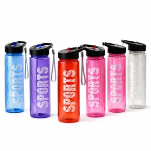 Stylish Water Sport Bottle 1000ml with Straw | Leakproof BPA-Free Hydration Bottle for School, Gym & Travel