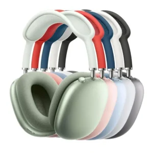 AirPods Max Wireless Over Ear Headphones Active Noise Cancelling Spatial Audio Bluetooth High Fidelity Sound Refurbished with Protective Cover Random Color 1