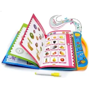 Interactive Learning Book for Kids with Sound Music Educational Alphabet Number Learning Toy for Toddlers English Reading Phonics Audio Book 1