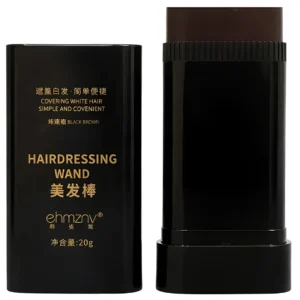 Temporary Hair Color Stick for Gray Coverage Instant Hair Touch Up Wand for Black Brown Hair Portable Long Lasting Root Concealer for Men Women 1