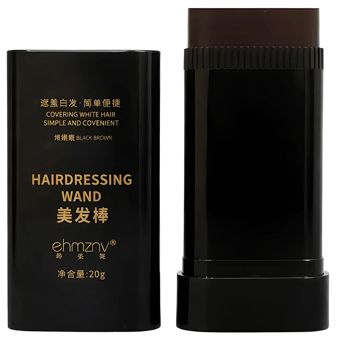 Temporary Hair Color Stick for Gray Coverage | Instant Hair Touch Up Wand for Black & Brown Hair, Portable Long-Lasting Root Concealer for Men & Women - Image 2