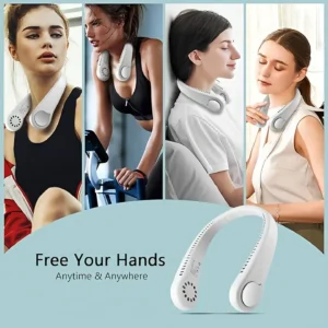 Arctic Air Freedom Wearable Neck Fan Air Purifier Wearable USB Rechargeable 3 Speed Portable Mini Air Cooler for Travel Office Outdoor Use in Pakistan 1