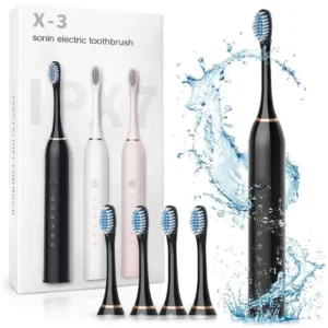 X3 Sonic Electric Toothbrush Rechargeable | 40000 VPM USB Fast Charging Toothbrush with 5 Cleaning Modes, Whitening, Gum Care & Deep Plaque Removal (Waterproof IPX7)