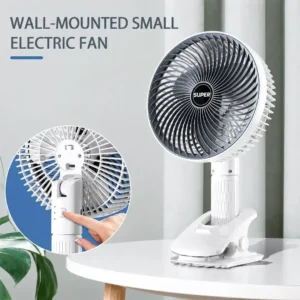 Portable Rechargeable Clip Fan with 3 Speed Modes 2